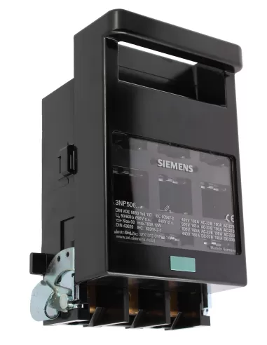 Interruptor de desconexión Siemens 3np50600ca10 con base de fusible nh00 3x160a todos sb aux